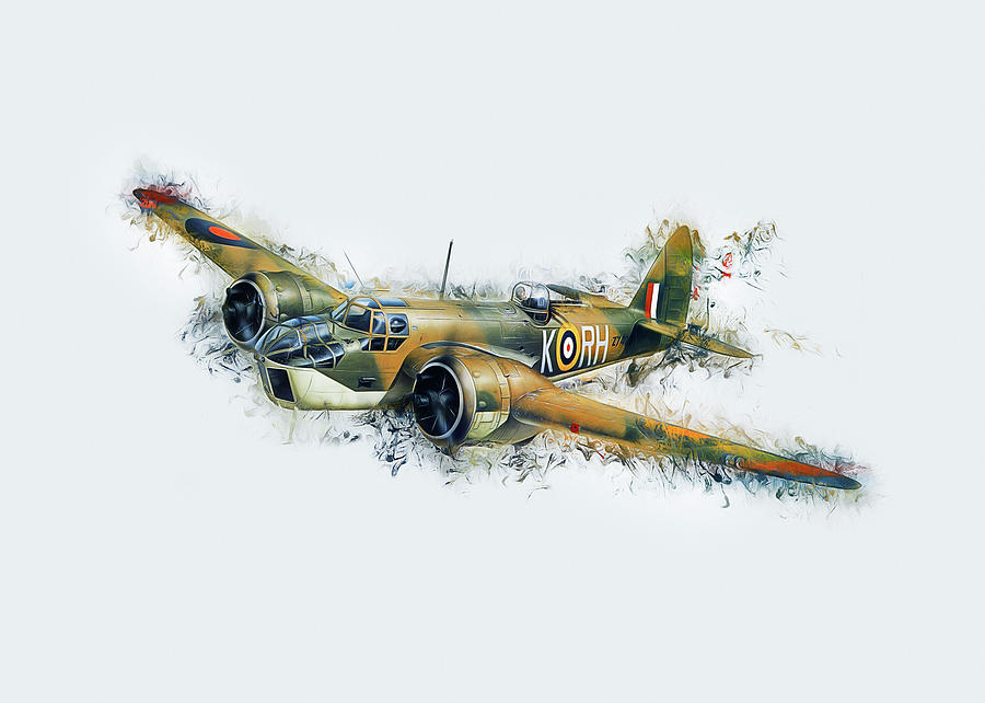 Blenheim Bomber Digital Art by Ian Mitchell