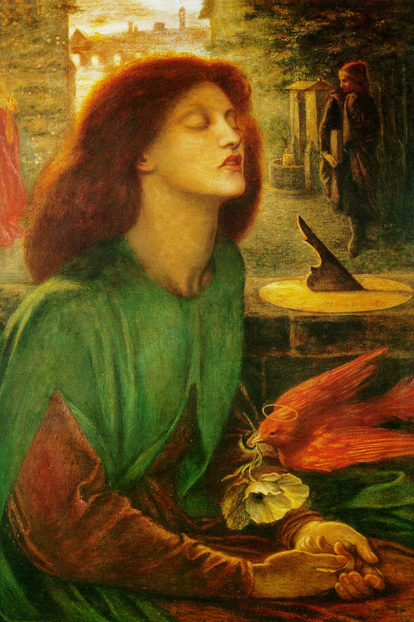 Blessed Beatrice (Beatrix) Painting by Dante Gabriel Rossetti - Fine ...