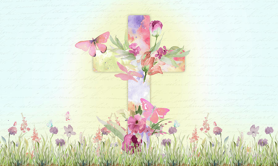 Easter Mixed Media - Blessed Easter by Lanie Loreth