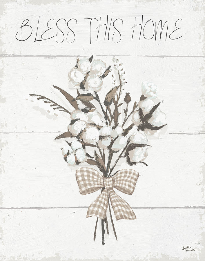 Flower Painting - Blessed II Neutral by Janelle Penner
