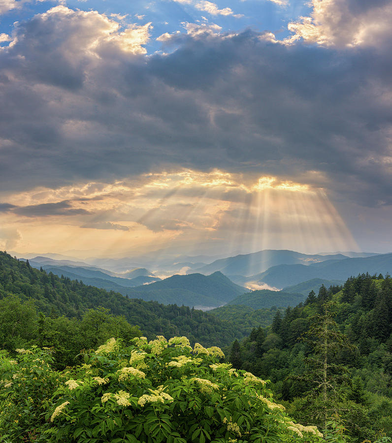 Blessed, smoky mountains, blue ridge mountains Photograph by Jeremy Yoho