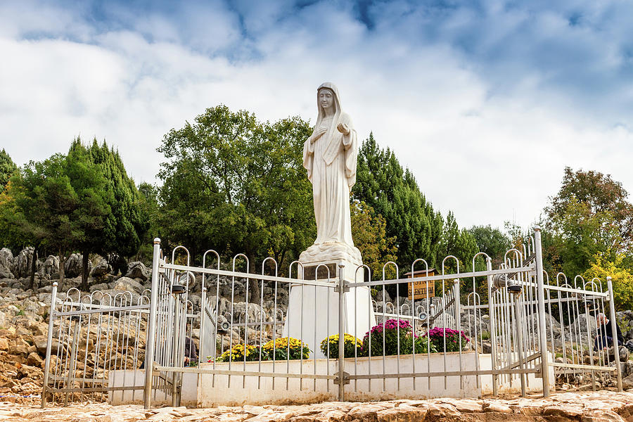 Blessed Virgin Mary Statue on Apparition hill  Photograph by Vivida Photo PC