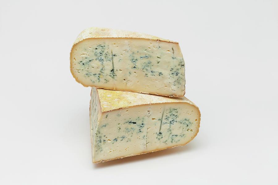 Bleu De Gex blue Cheese, Jura, France Photograph by Jean-marc Blache