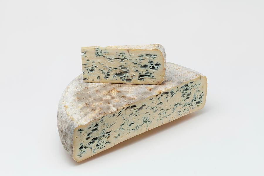 Bleu Du Vercors-sassenage Fermier blue Cheese, France Photograph by Jean-marc Blache