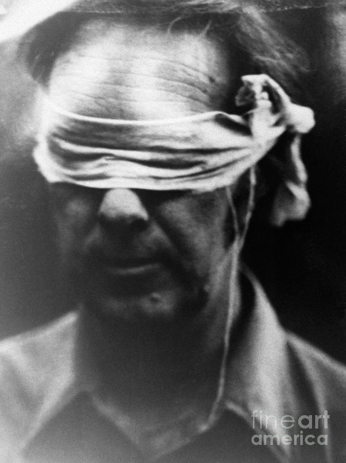 Blindfolded American Hostage In Iran Photograph by Bettmann