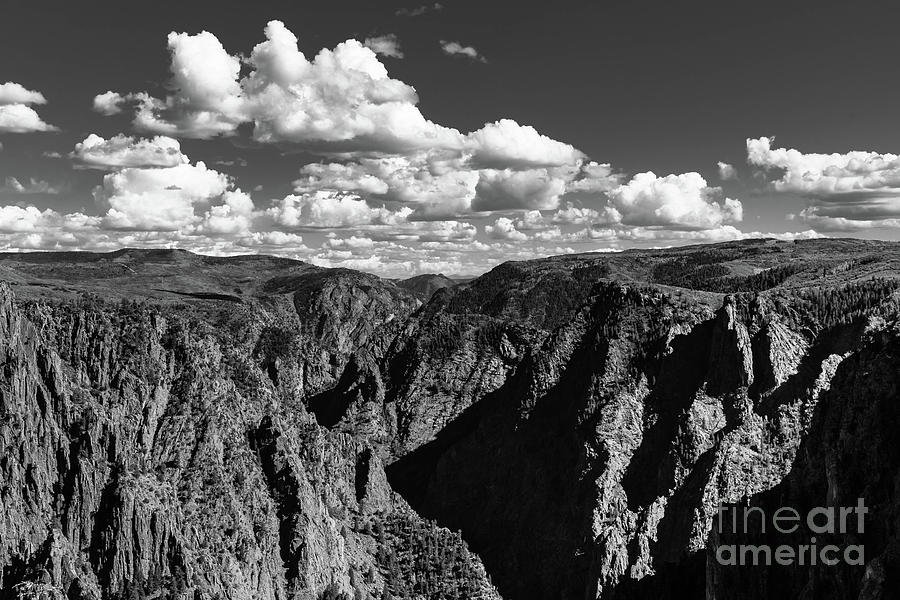 Black Canyon in Black and White Photograph by Jeff Hubbard