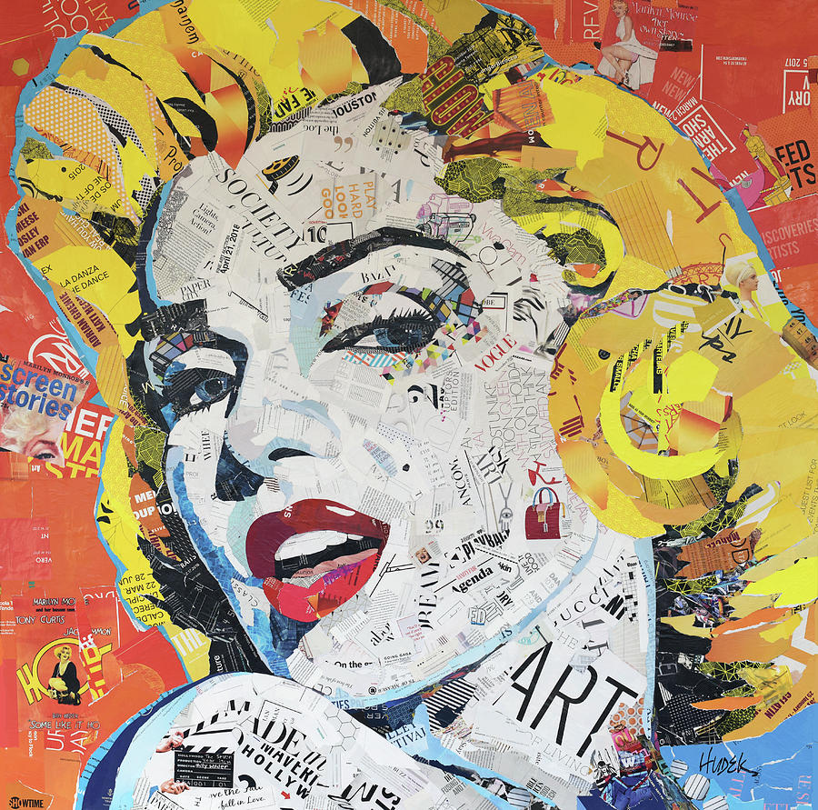 Blonde is the New Black Mixed Media by James Hudek
