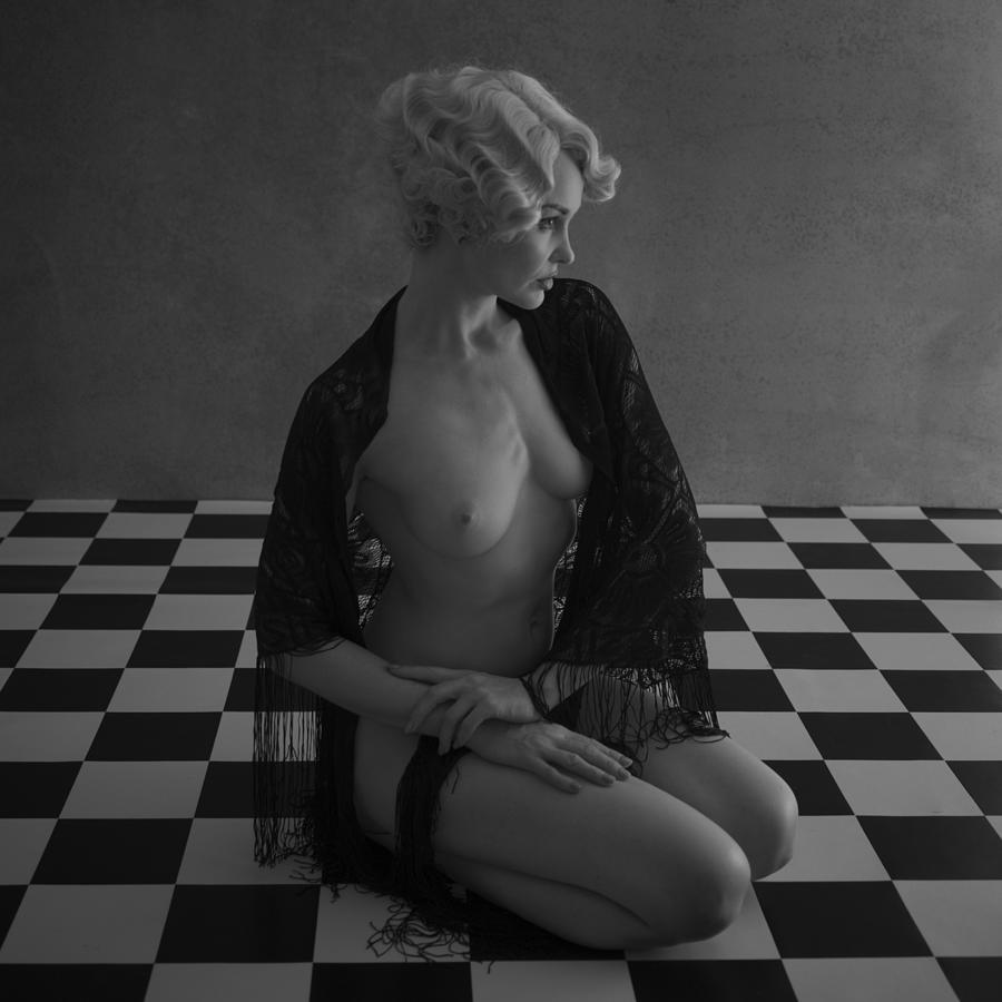 Blonde On The Tiles Photograph by Mel Brackstone