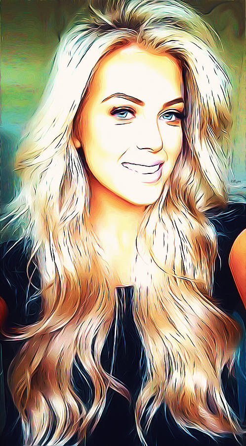 Blonde Pop Portrait Digital Art By Nenad Vasic