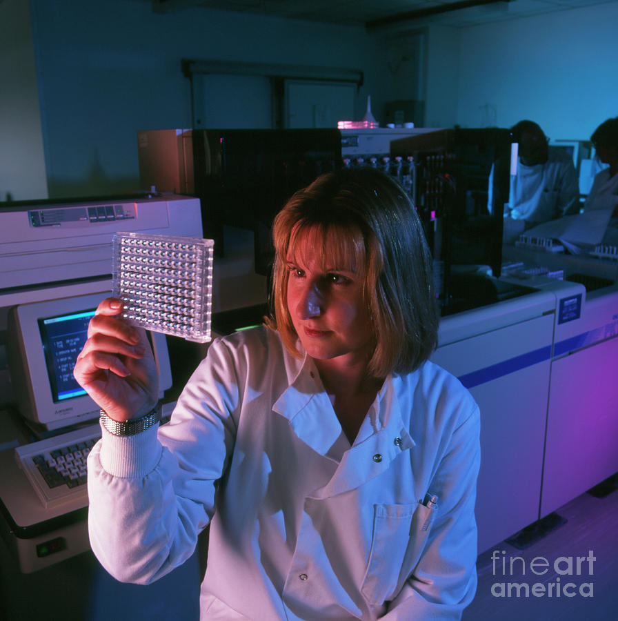 Blood Analysis Photograph by Colin Cuthbert/science Photo Library