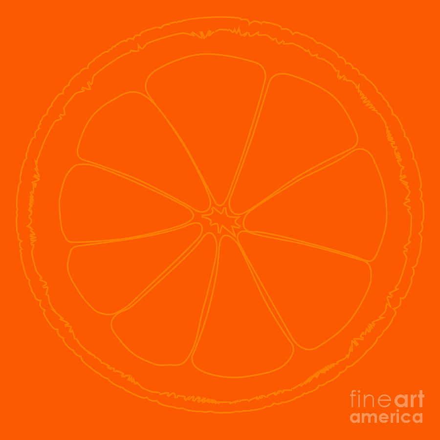 Blood Orange Background Drawing Digital Art by Bigalbaloo Stock - Pixels