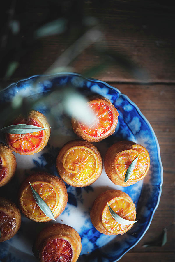 Blood Orange Upside Down Cupcakes Photograph by Justina Ramanauskiene
