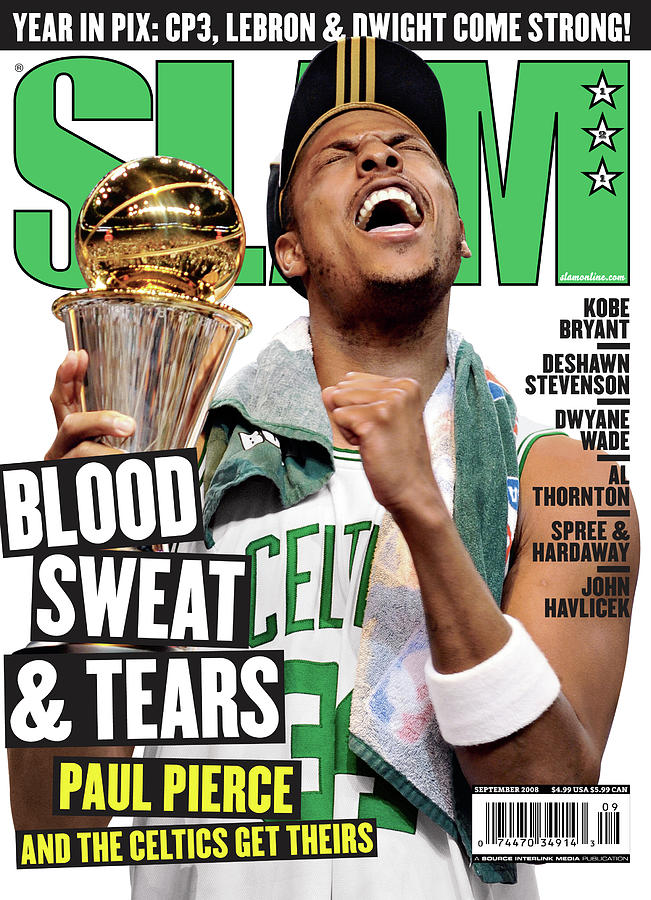 Blood Sweat & Tears: Paul Pierce and the Celtics Get Theirs SLAM Cover Photograph by Getty Images