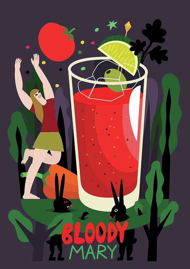 Bloody Mary, 2017 is a painting by Yuliya Drobova which was uploaded on Feb...