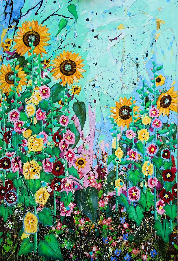 Bloom Painting by Angie Wright