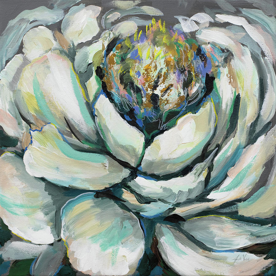 Desert Painting - Bloom II by Jeanette Vertentes