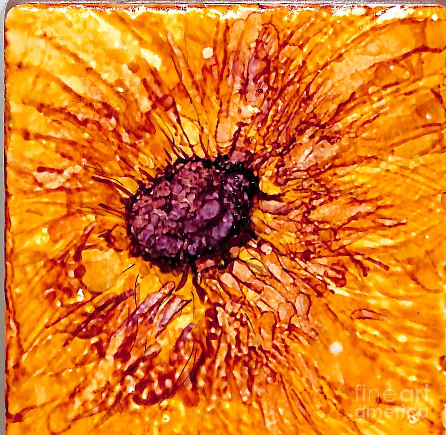 Sunshine -sunflower- Bloom Painting by Patty Donoghue
