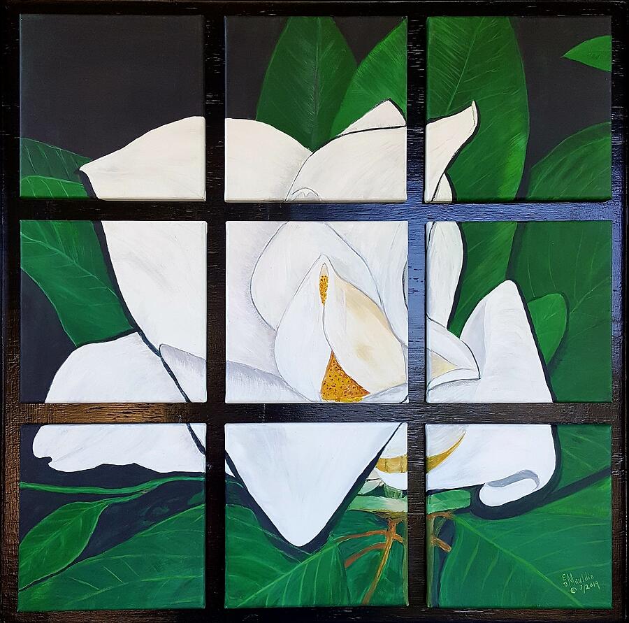 Blooming Magnolia Painting by Elizabeth Mauldin