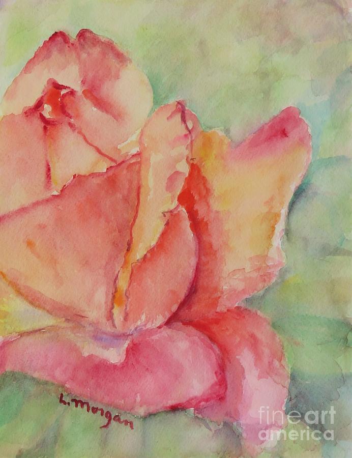Blooming Rose Painting by Laurie Morgan