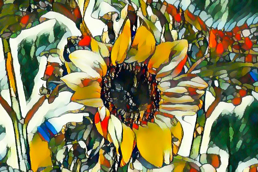 Sun-kissed Petals Painting by Jeelan Clark