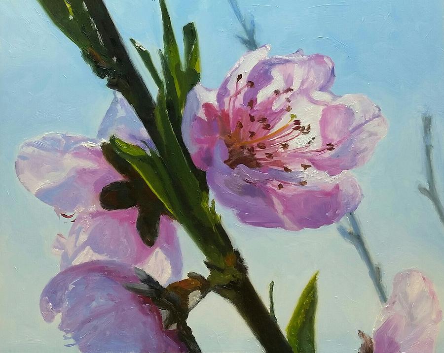 Flower Painting - Blossom Trio by Carrie Taves