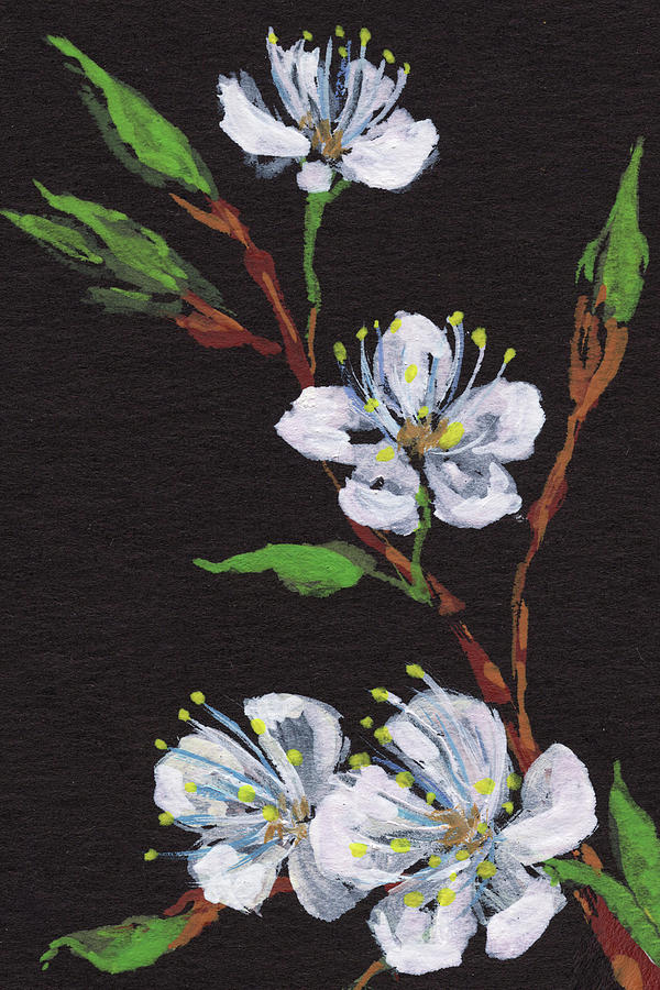 Blossoms Floral Impressionism Painting by Irina Sztukowski