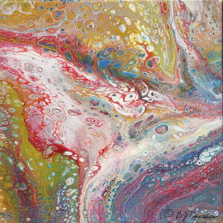 Abstract Painting - Blowing Bubbles by Bev Donohoe Abstract Painting - Blowing Bubbles by Bev Donohoe