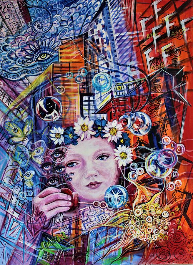 Blowing Bubbles in NY by Yelena Tylkina Blowing Bubbles in NY by Yelena Tylkina