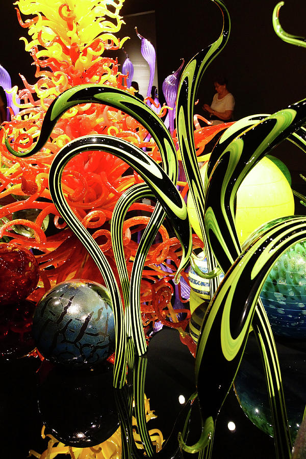 Blown glass in abstract shapes Photograph by Steve Estvanik
