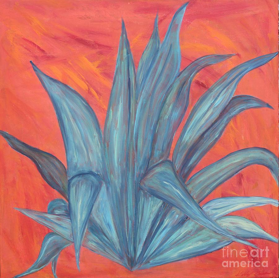 Blue Agave Painting by Kelly Gowan Blue Agave Painting by Kelly Gowan