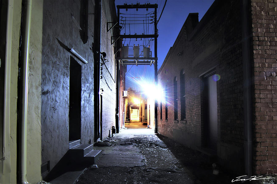 Blue Alleyway Photograph by Tim Kuret