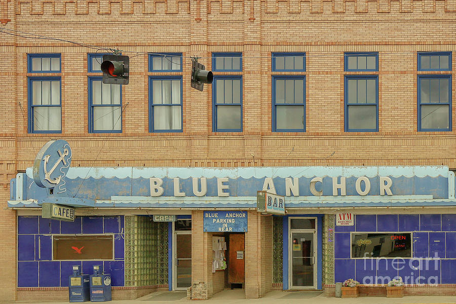 Blue Anchor Bar and Cafe Twin Bridges Montana  Photograph by Edward Fielding