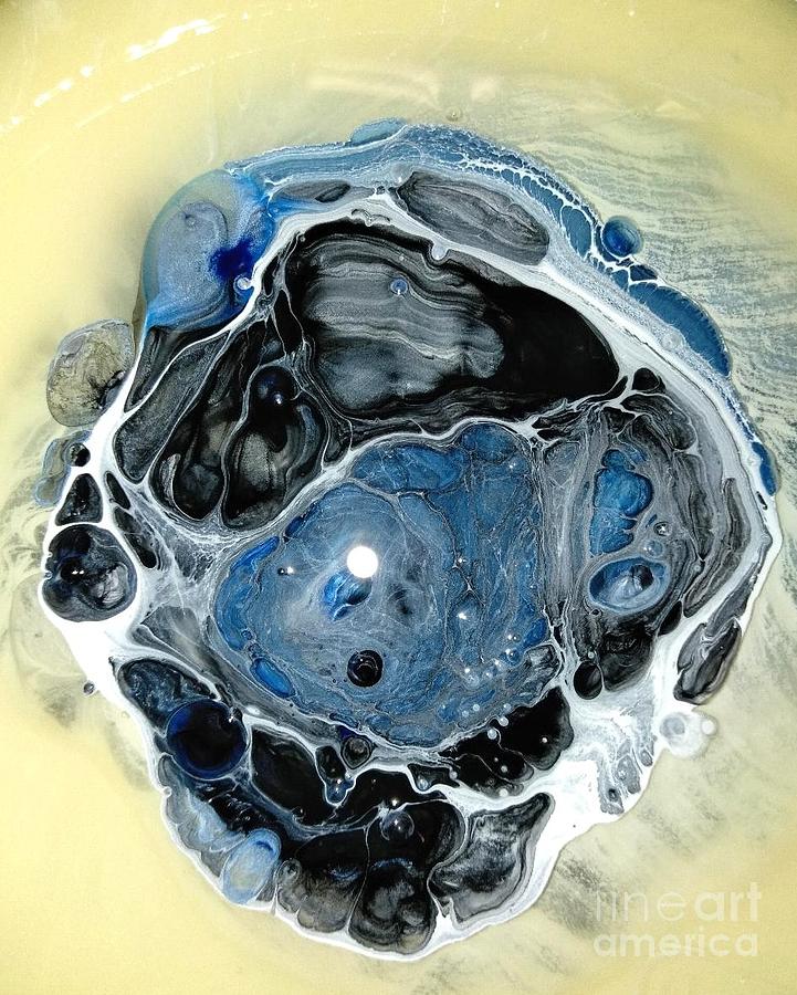 Blue and Black Abyss Mixed Media by Sonya Walker