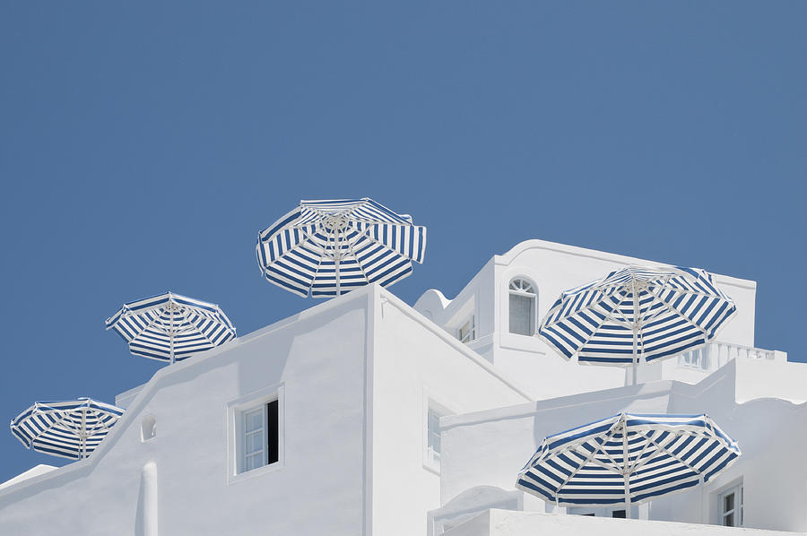 Blue And White Photograph by Linda Wride
