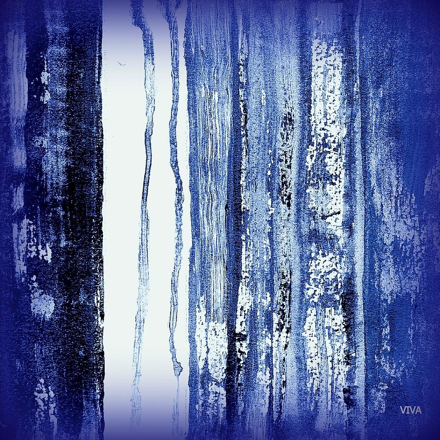 Blue and White Rainy Day by VIVA Anderson Blue and White Rainy Day by VIVA Anderson