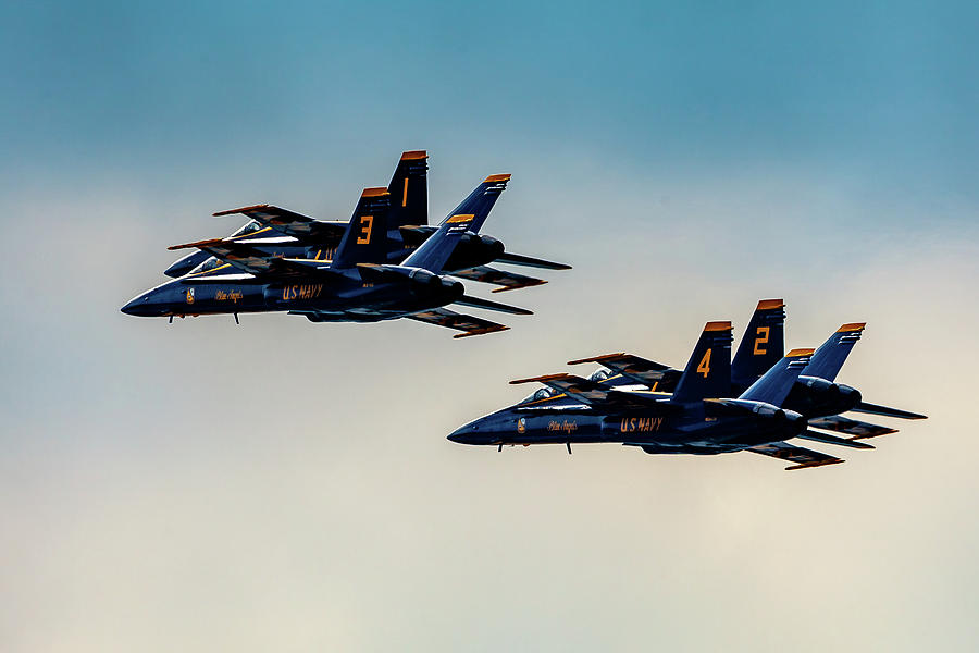 Blue Angels 2 x 2 Photograph by Donna Corless
