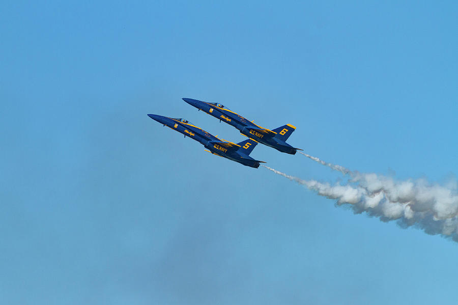 Blue Angels 5 and 6 Photograph by Bonnie Follett