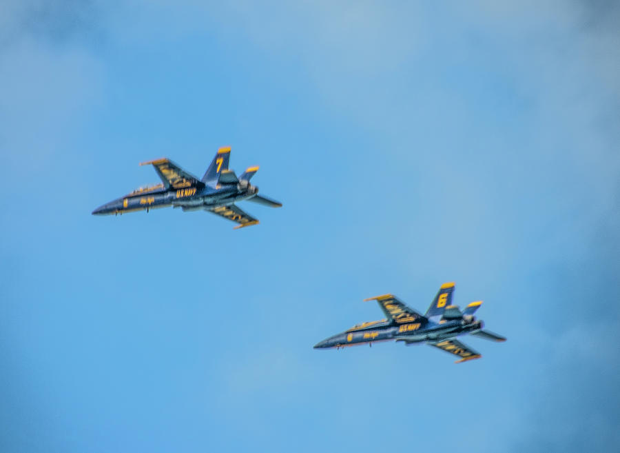 Blue Angels 6 and 7 Photograph by Bill Cannon