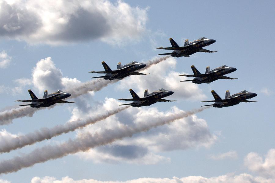 Blue Angels 6 Ship Formation Photograph by Richard Filteau | Fine Art ...