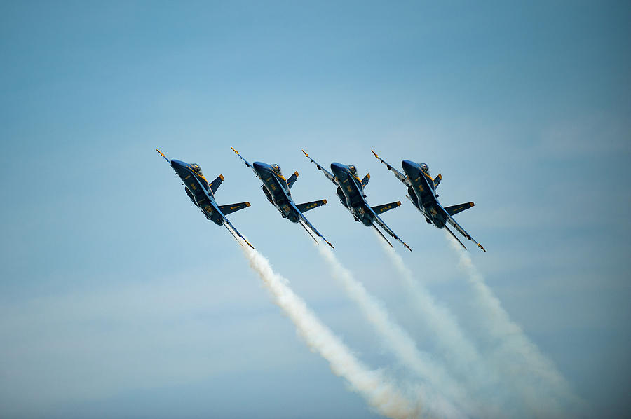 Blue Angels Close Together Photograph by Mark Duehmig