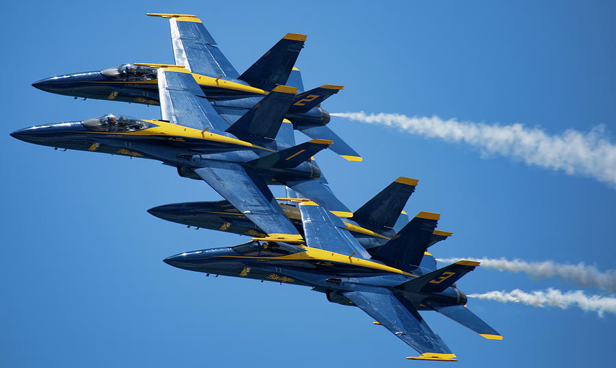 Blue Angels Diamond Formation Photograph By Adam Byerly