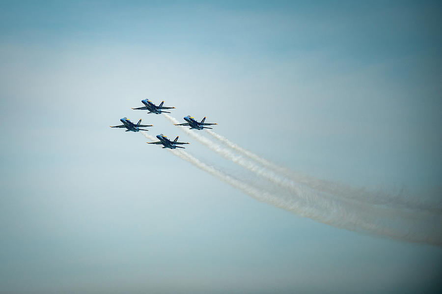 Blue Angels Fly By Photograph by Mark Duehmig
