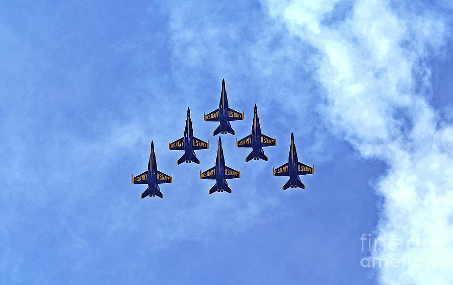 Blue Angels - Full Squadron Photograph by Earl Johnson