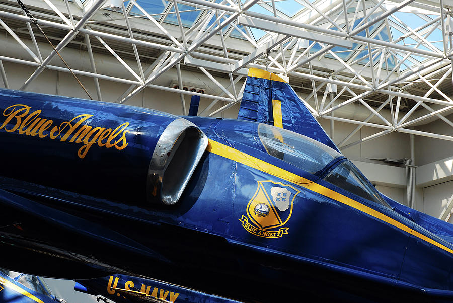 Blue Angels on display Photograph by James Kirkikis