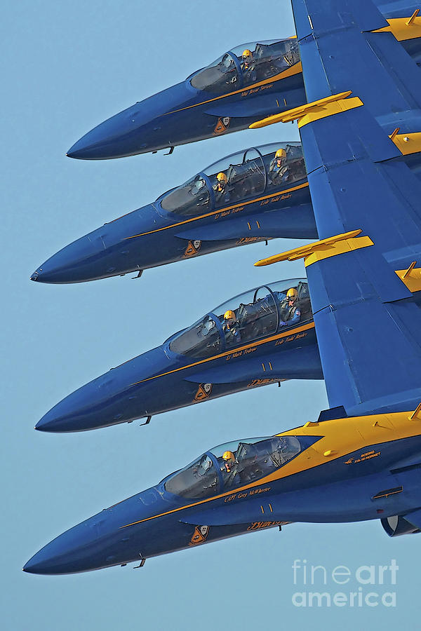 Blue Angels Pass In Review Photograph By David Brown