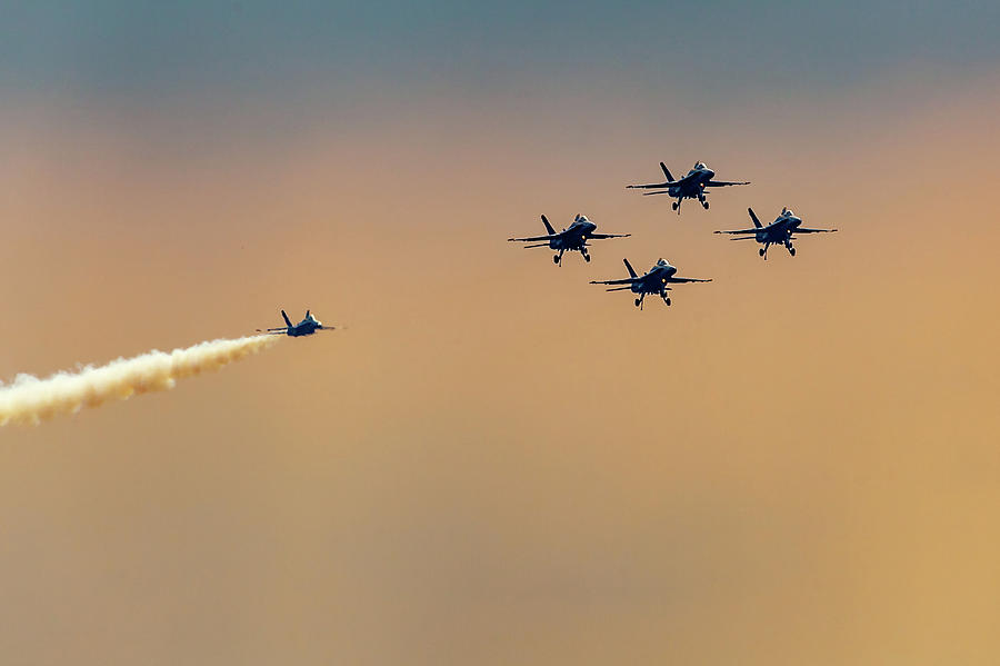 Blue Angels Pass Through Photograph by Donna Corless