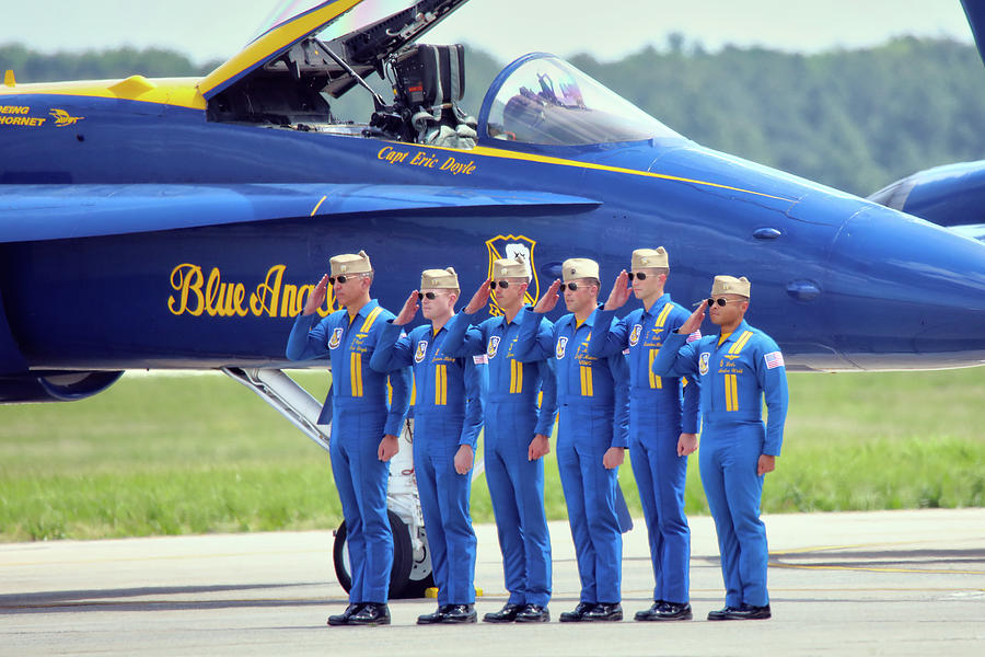 Blue Angels Pilots Photograph by Mitch Cat