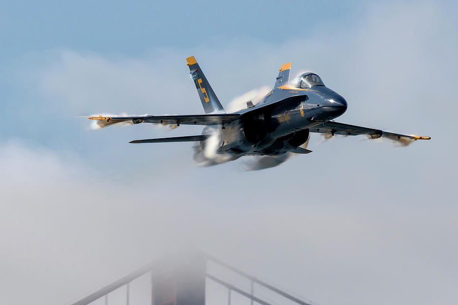Blue Angels SF Sneak Pass Photograph by Rick Pisio