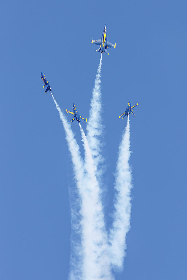 Blue Angels Sky High Photograph by Wes and Dotty Weber