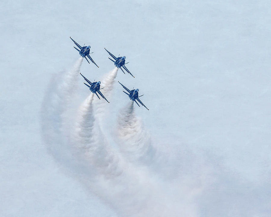 Blue Angels Zeroed In Photograph by Wes and Dotty Weber